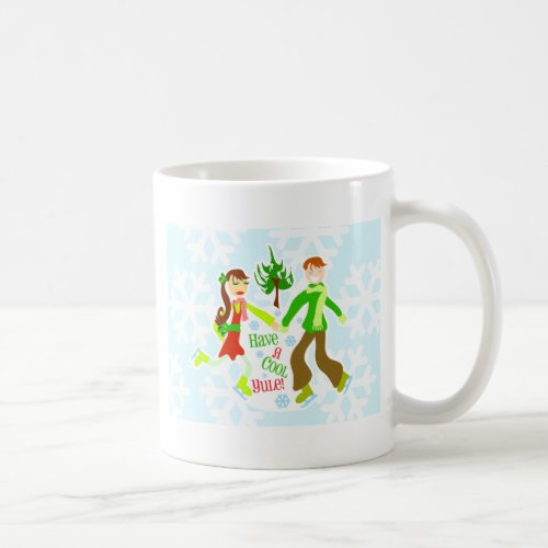 Cool Yule Too Cute Christmas Couple Coffee Mug