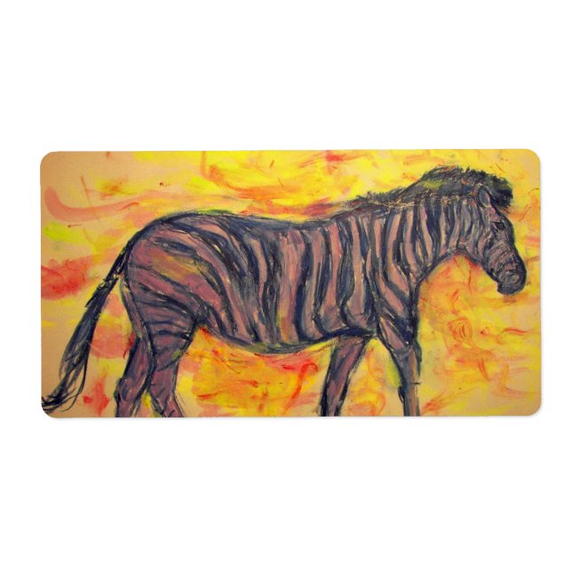 Cool Zebra Label (Front)