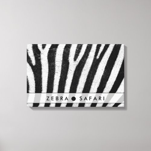 Cool Zebra Pattern Texture Canvas Print