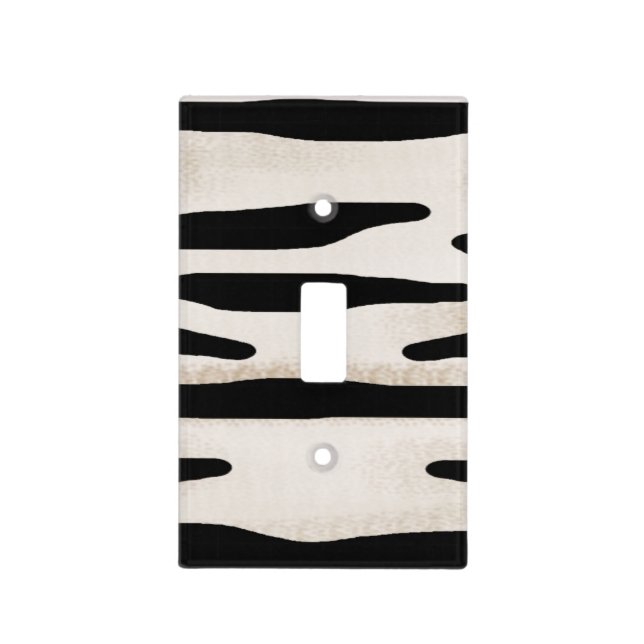 Cool zebra stripe light switch cover (Front)