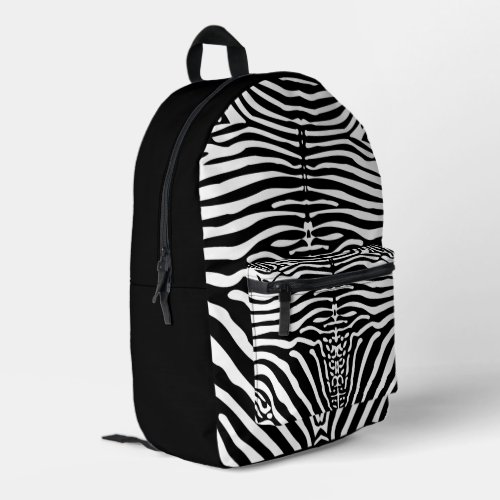 Cool Zebra Stripes Style Animal Pattern Printed Backpack