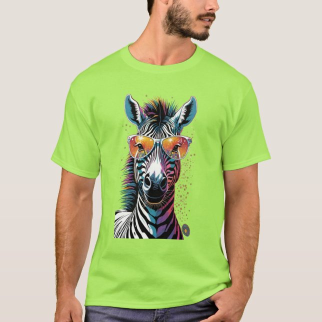 Cool Zebra Vibes T-Shirt (Front)
