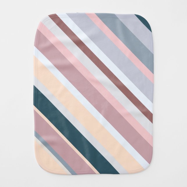 Cool Zig Zag  Baby Burp Cloth (Front)