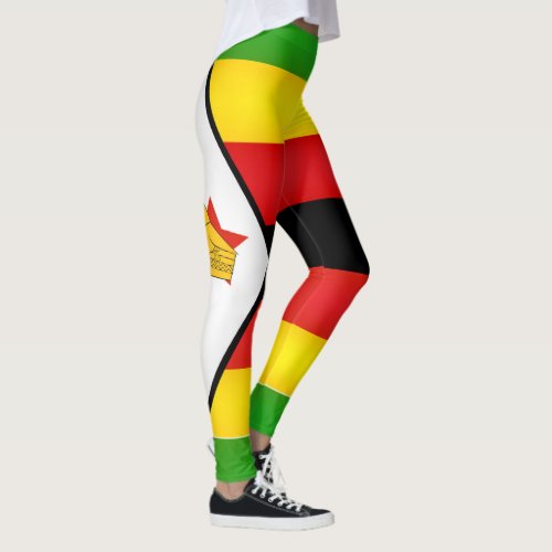 Cool Zimbabwe Flag Fashion Leggings