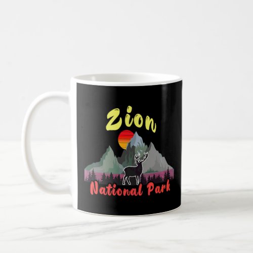 Cool Zion National Park Mountain Utah Visitor Tour Coffee Mug