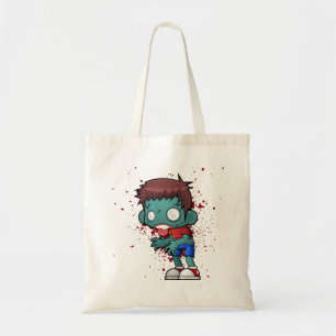 Cool Zombie Guy with Blood Splatter Tote Bag