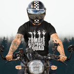 Cool Zombie Response Squad Funny T-Shirt<br><div class="desc">Awesome zombie fighter t-shirt that reads Zombie Response Squad under scary zombie arms reaching up from the black text. Cool zombies apocalypse team gear featuring creepy dead hands.</div>