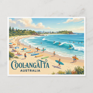 Coolangatta Beach Gold Coast Australia Postcard