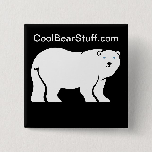 CoolBearStuff.com Button (Front)