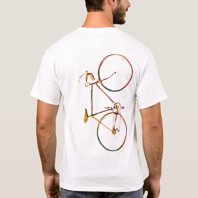 coolbike graphic.bicycle for stylish bikers T-Shirt (Back)