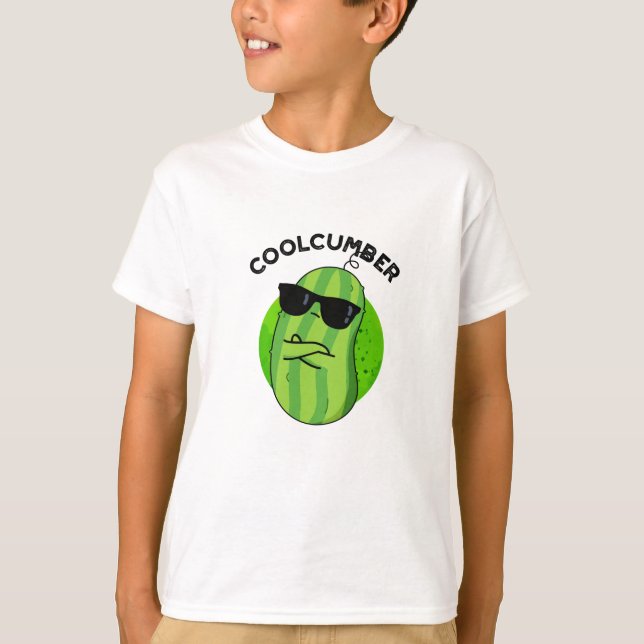 Coolcumber Funny Veggie Cucumber Pun  T-Shirt (Front)