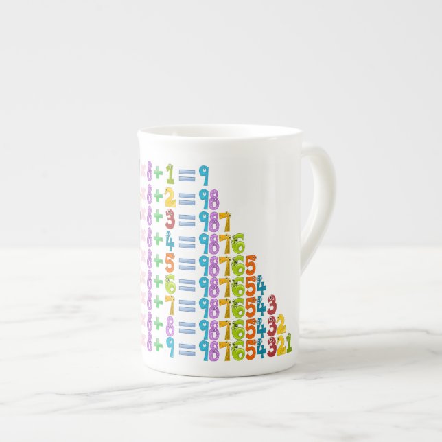 Cooler Funny Maths Equations Bone China Mug (Front Right)