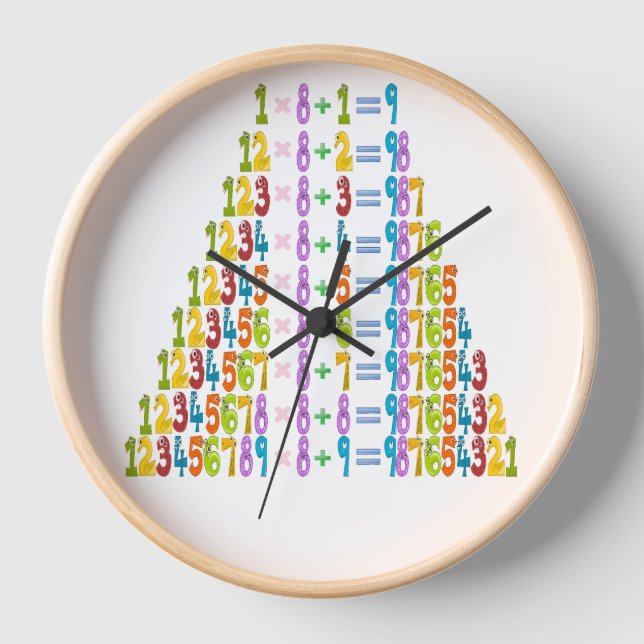 Cooler Funny Maths Equations Clock (Front)