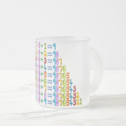 Cooler Funny Maths Equations Frosted Glass Coffee Mug