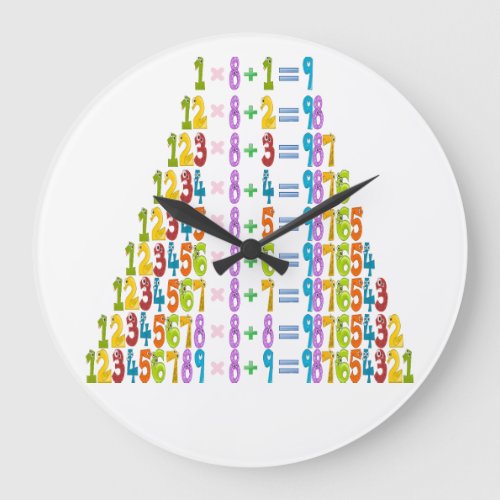 Cooler Funny Maths Equations  Large Clock