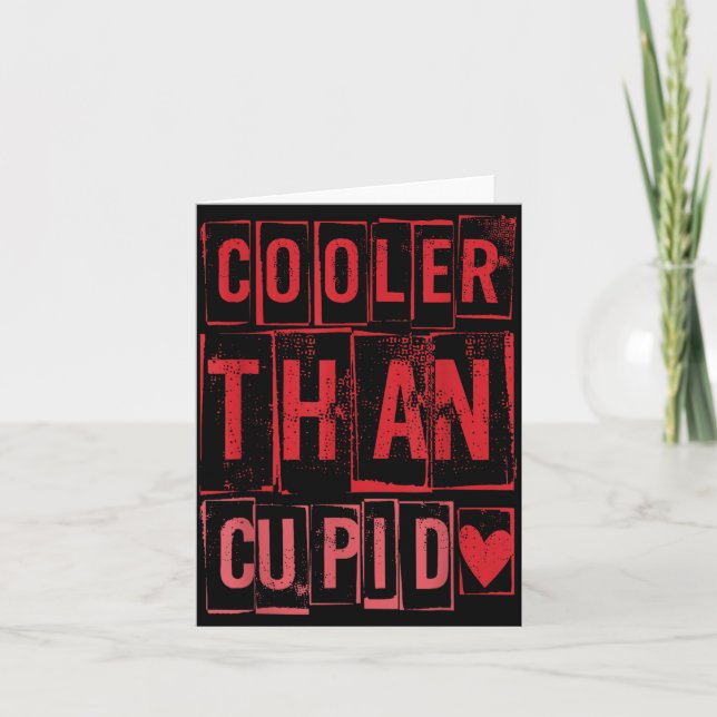 Cooler Than Cud Cute Valentine's Day Kids Boys Gir Card (Front)