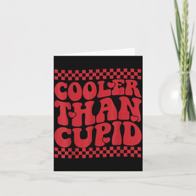 Cooler Than Cud Cute Valentine's Day Kids Boys Gir Card (Front)