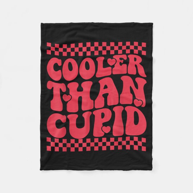 Cooler Than Cud Cute Valentine's Day Kids Boys Gir Fleece Blanket (Front)