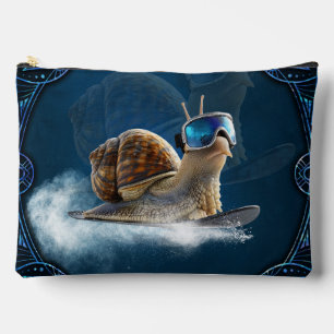 Cooler than the rest, the snowboarding snail.  accessory pouch