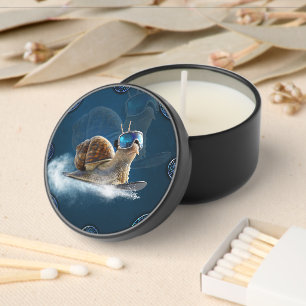 Cooler than the rest, the snowboarding snail. mini candle favors