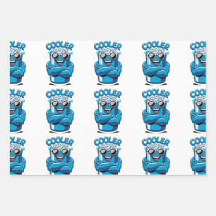Cooler Than You – Funny Party Cooler Design Wrapping Paper Sheets