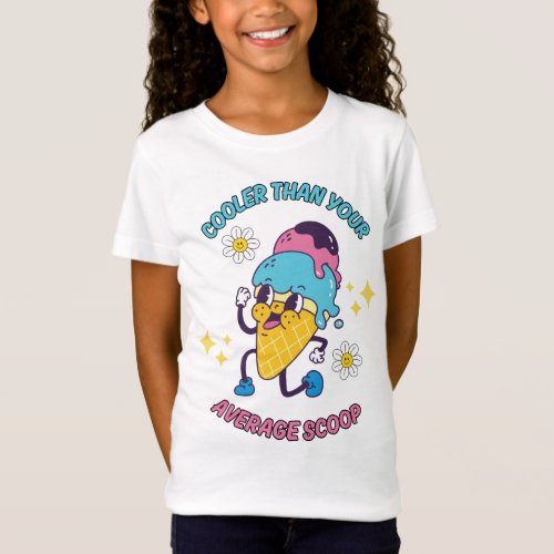 Cooler Than Your Average Scoop Ice Cream Quote T_Shirt