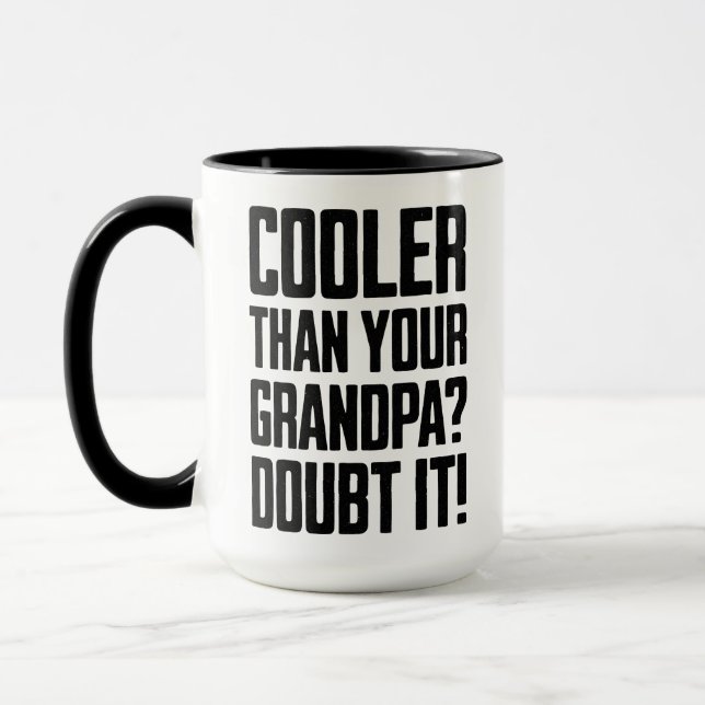 Cooler Than Your Grandpa Mug (Left)