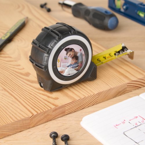 Cooler Than Your Mom  Personalized Photo Tape Measure