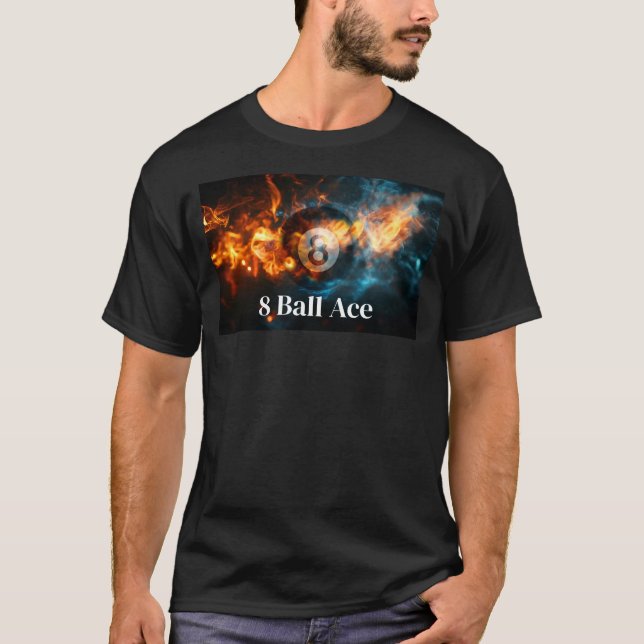 Coolest 8 Ball Billiards Game Day Men's  T-Shirt (Front)