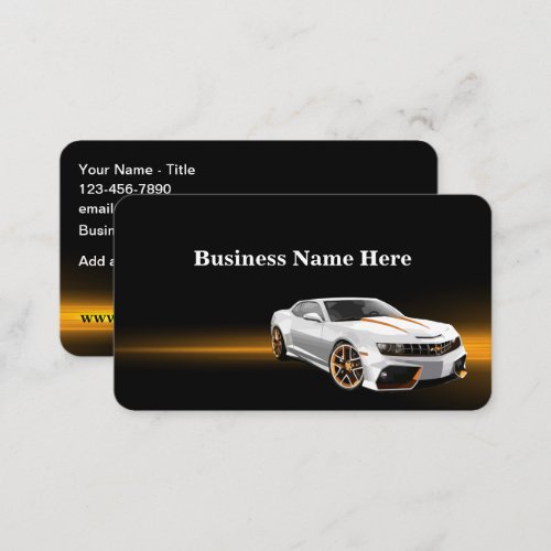 Coolest Automotive Business Card Design