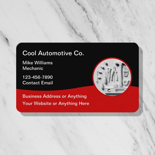 Coolest Automotive Business Card Design Template