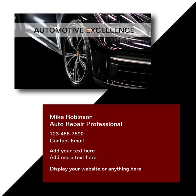 Coolest Automotive Business Cards Design (Creator Uploaded)