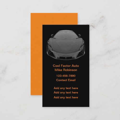 Coolest Automotive Business Cards Design