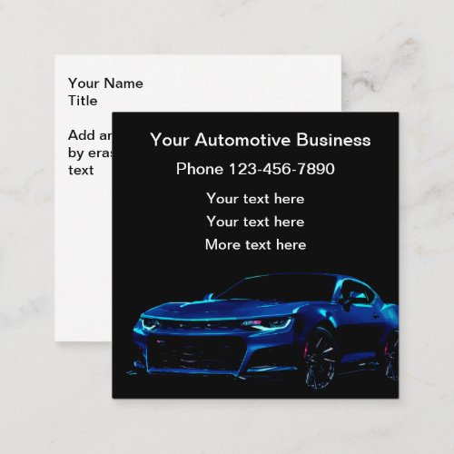 Coolest Automotive Business Cards Design Template