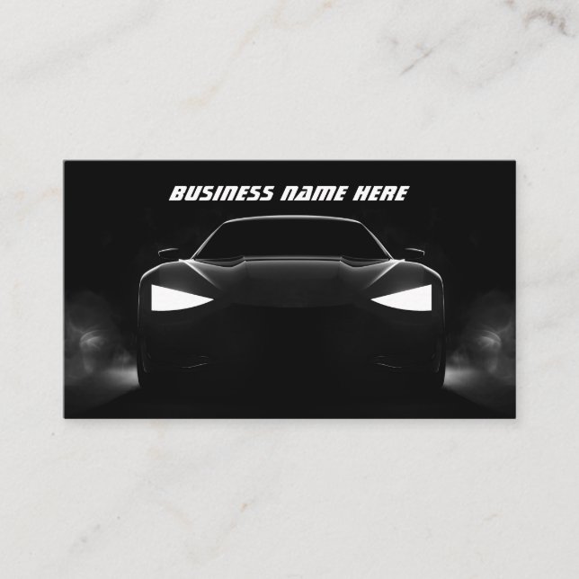 Coolest Automotive Business Cards Template (Front)