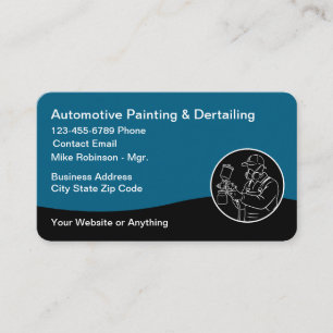 Coolest Automotive Car Painting  Business Card