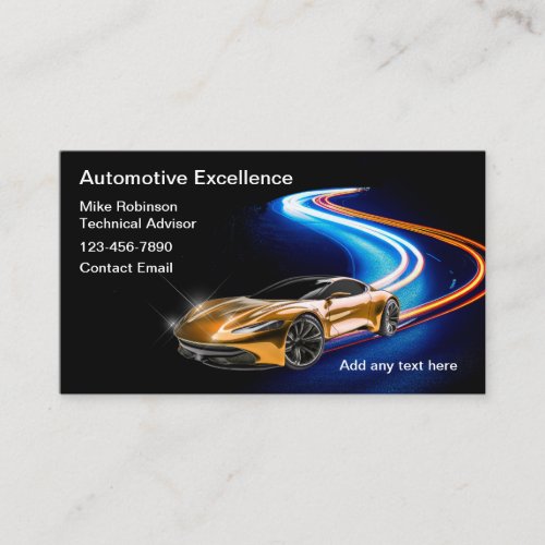 Coolest Automotive Services Business Cards