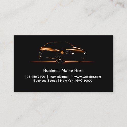 Coolest Automotive Theme Business Cards