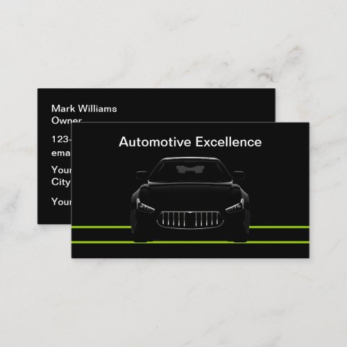 Coolest Automotive Unique Business Cards Design