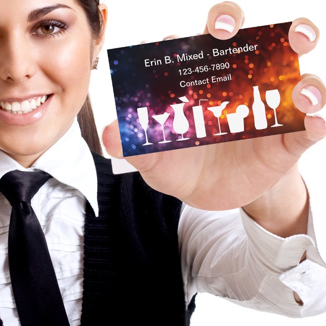 Coolest Bartender Modern Business Calling Cards (Creator Uploaded)