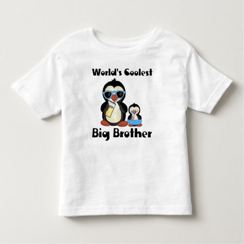 Coolest big brother penguin toddler t_shirt