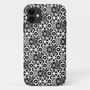 Coolest Black White Jeweled Pattern iPhone 11 Case
