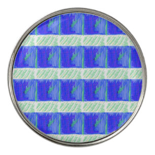Coolest Blue Nautical Abstract Golf Ball Marker