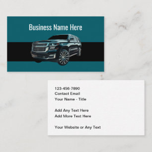 Coolest Bold Modern Uber Driver Appointment Card