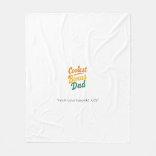 Coolest Bonus Dad Blanket – Custom Heartfelt Gift