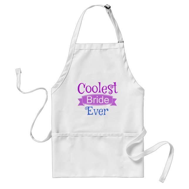 Coolest Bride Ever Adult Apron (Front)