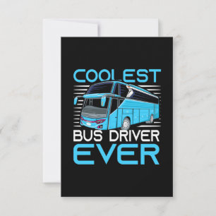 Coolest Bus Driver Ever RSVP Card