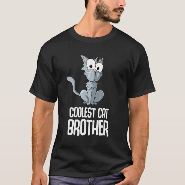 Coolest Cat Brother T-Shirt (Front)