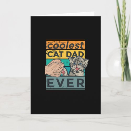 Coolest cat dad card