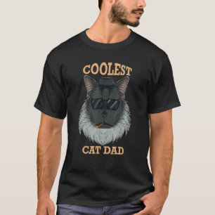 Coolest Cat Dad I Maine Coon Cat Dad I Maine Coon T-Shirt